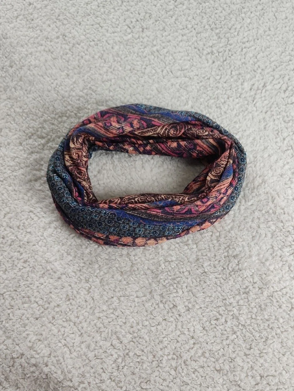 Boho Multicolor Patterned Head Scarf Headband Yoga Workout
